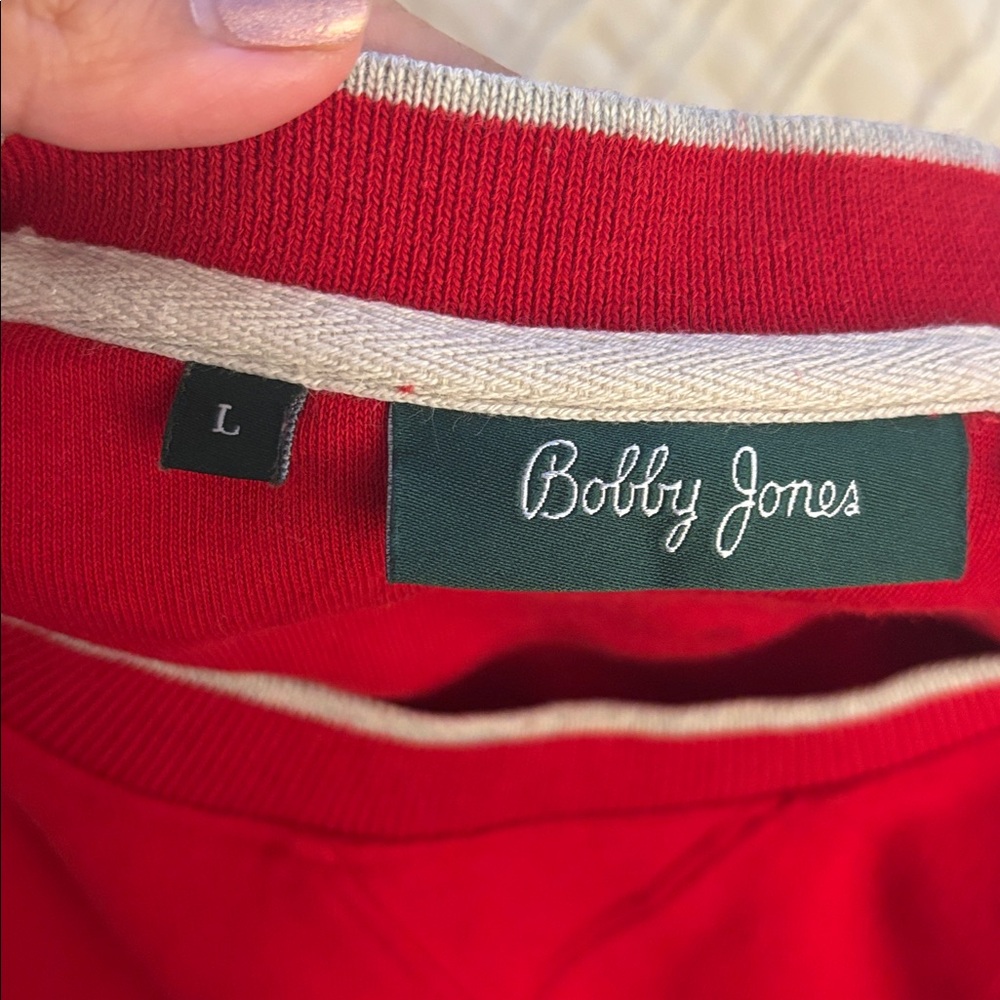 Red Bobby Jones Crewneck - 100% cotton - Picture 3 of 3